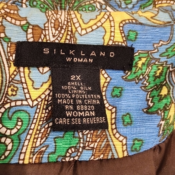 Silkland Paisley Jacket Boho - Picture 9 of 14